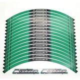 Thick Edge Outer Rim Sticker Stripe Decals Kawasaki Z 250